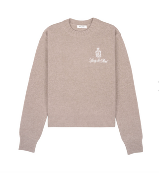 SPORTY & RICH Faubourg Cashmere Crewneck