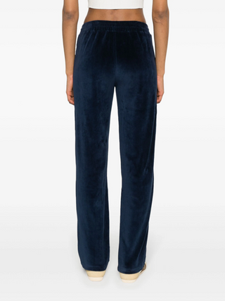 SPORTY & RICH Script Velour Track Pants