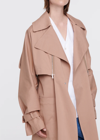 PLAN C Cotton Trench Coat