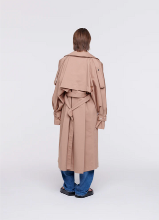 PLAN C Cotton Trench Coat