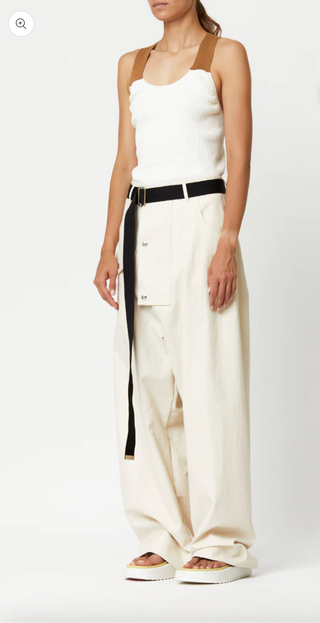 PLAN-C High Waist Wide Leg Trousers