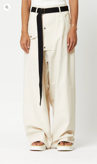 PLAN-C High Waist Wide Leg Trousers