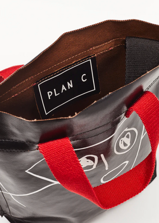 PLAN C "Pili and Bianca" Mini Shopper Bag