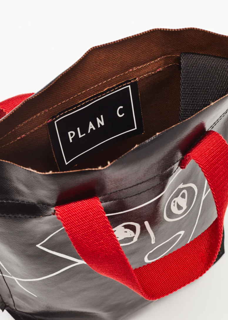 PLAN C "Pili and Bianca" Mini Shopper Bag-3