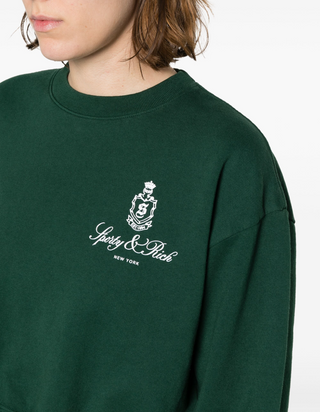 SPORTY & RICH Vendome Cropped Crewneck