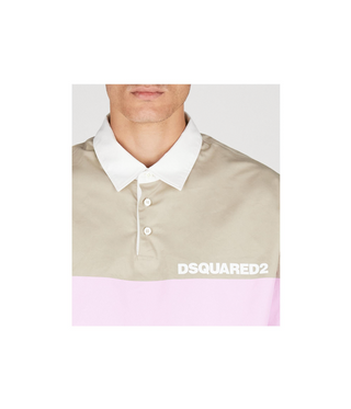 DSQUARED2 Rugby Hybrid Oversize Shirt