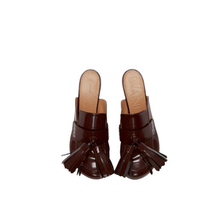 Tassel Leather Mules