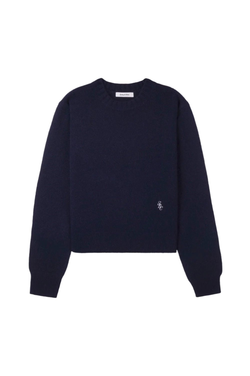 SPORTY & RICH SRC Cashmere Crewneck | Navy