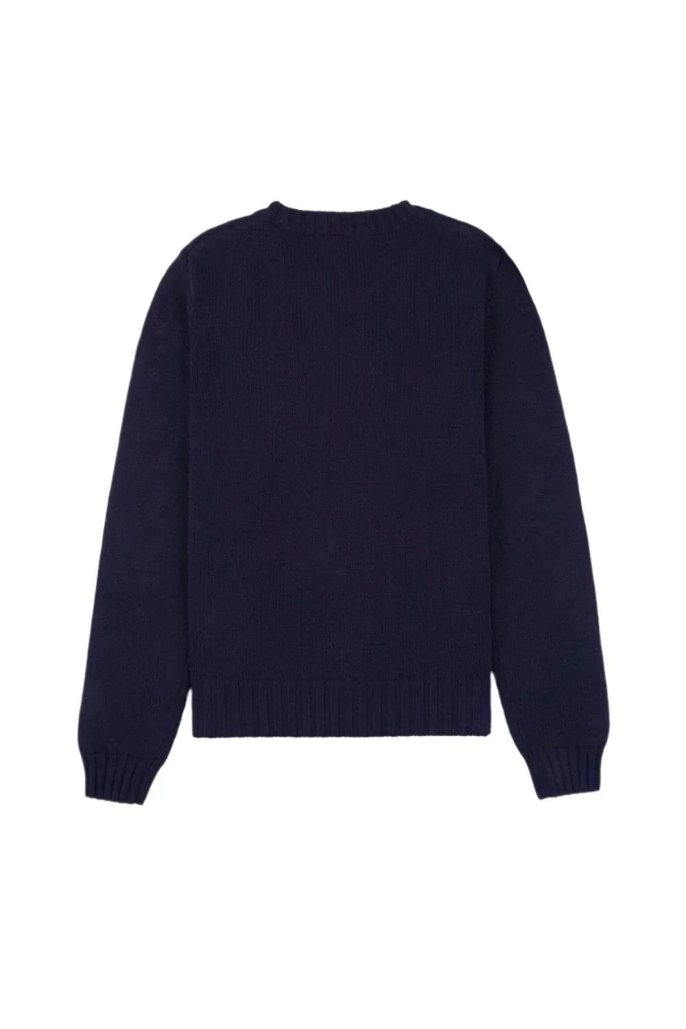 SPORTY & RICH NY Health Crest Knitted Sweater | Navy-2