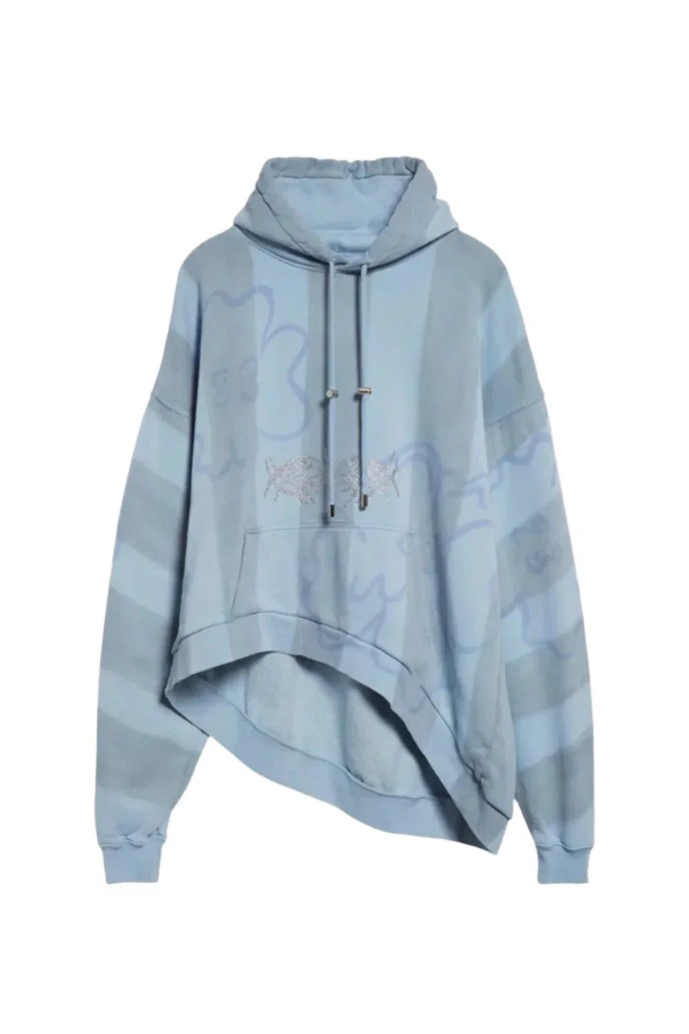 COLLINA STRADA Wave Hem Hoodie-2