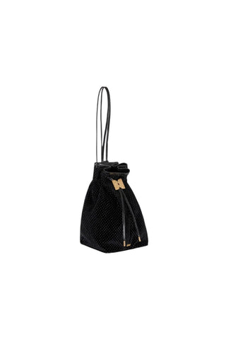 Holly Velvet Drawstring Backback