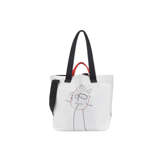 PLAN C "Pili and Bianca" Medium Tote Bag