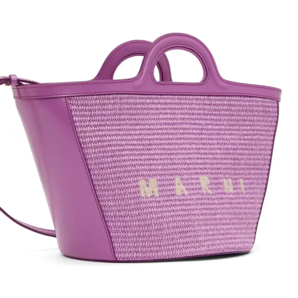 MARNI Tropicalia Logo Small Tote Bag-2