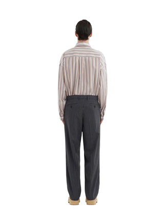 MARNI Pin Striped Wool Blend Trousers