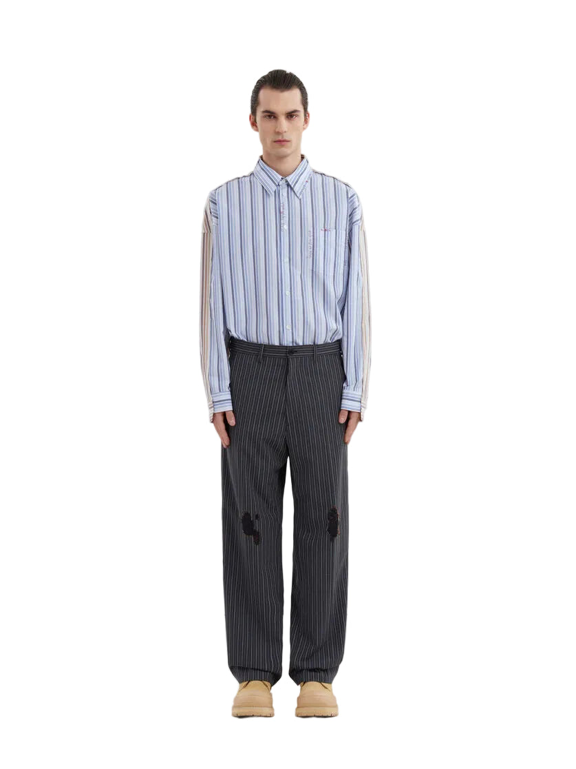 MARNI Pin Striped Wool Blend Trousers-2