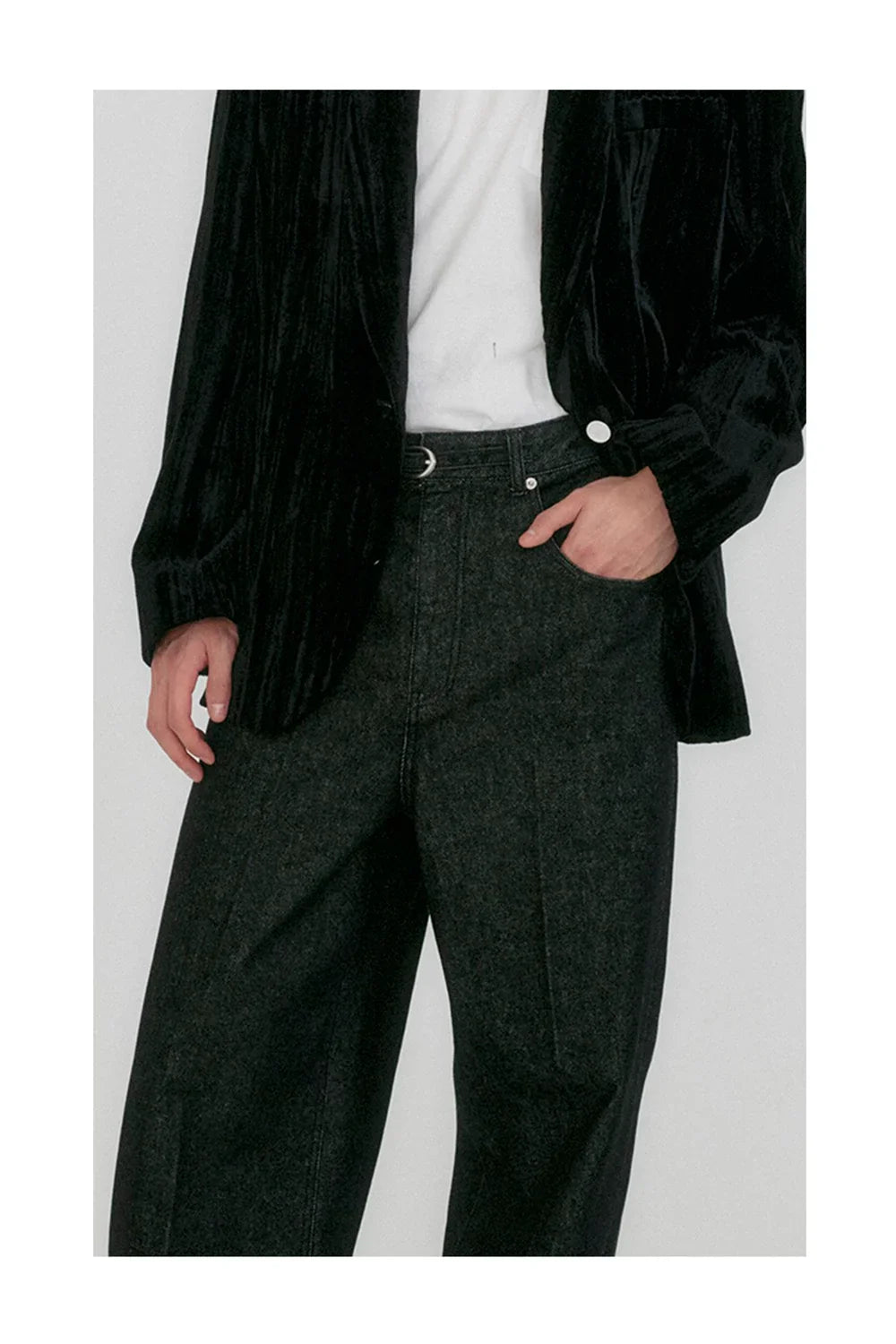 EENK ZMENIM Belted Denim Pants-4