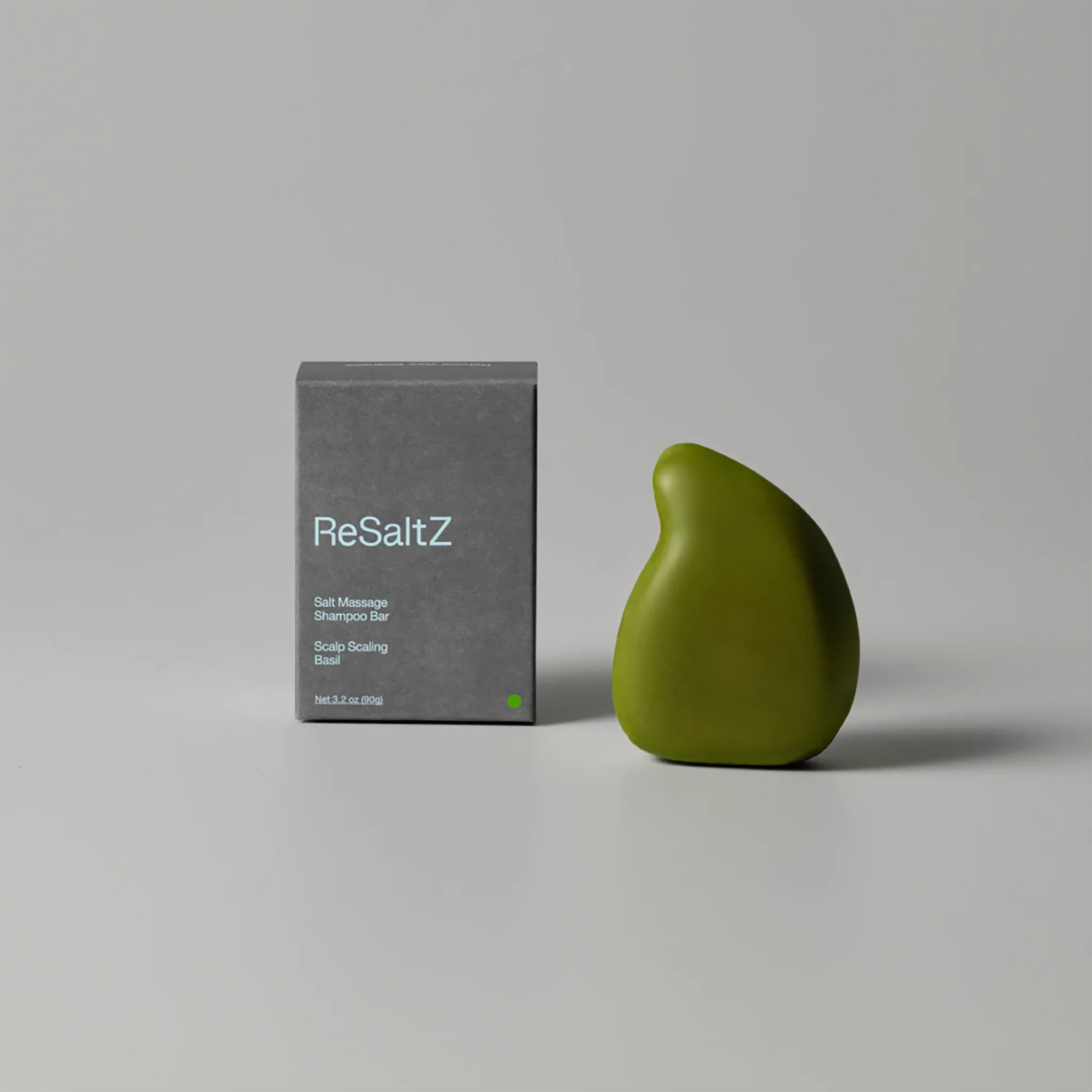 Salt Massage Basil Shampoo Bar