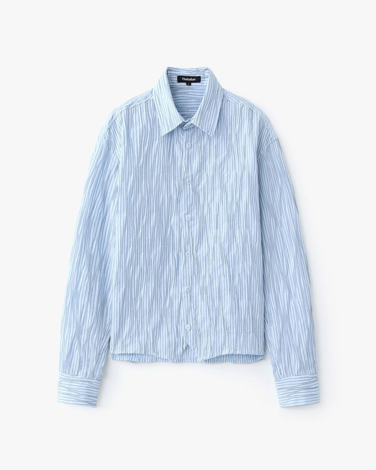 Theballon Stripe Crop Shirt