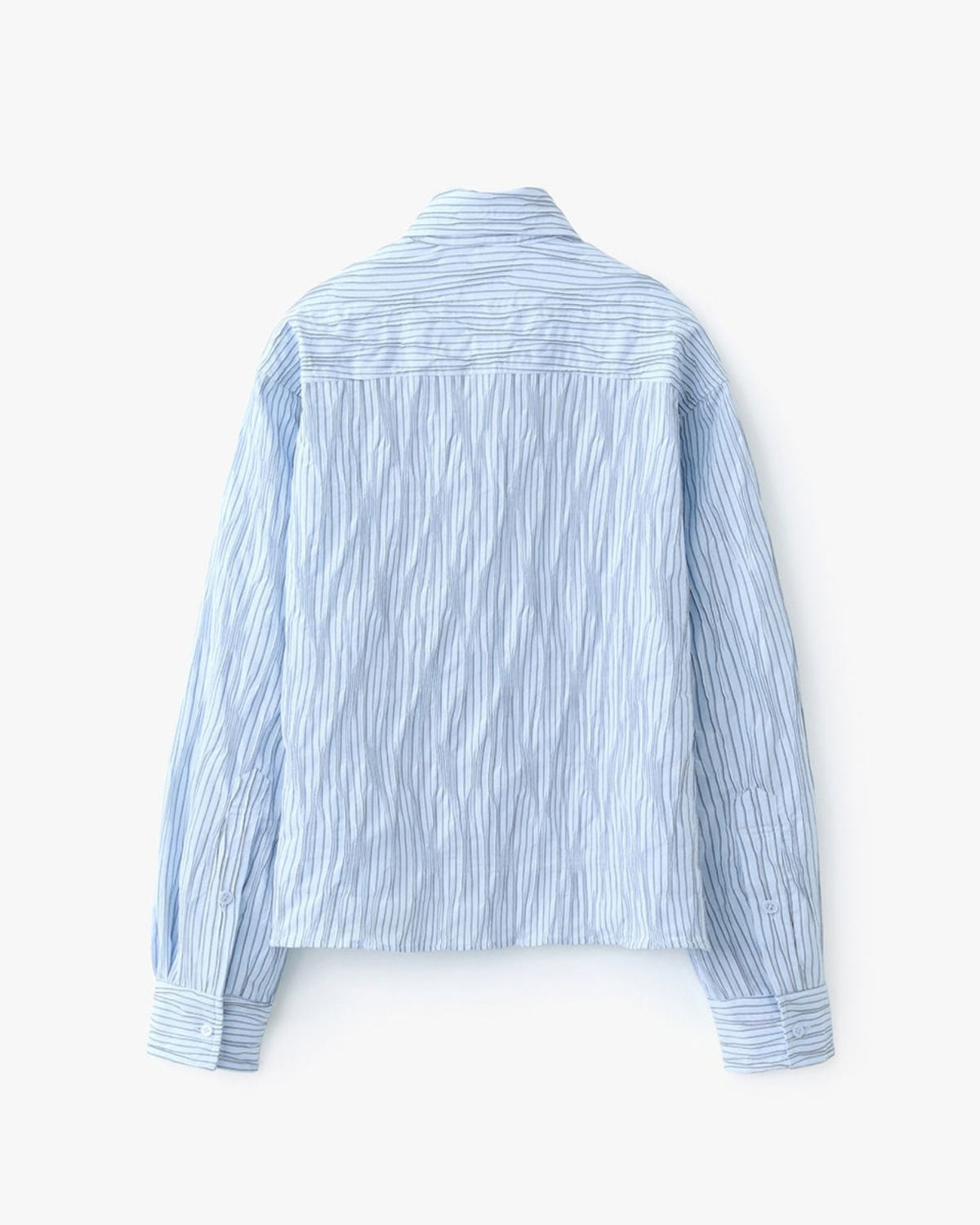 Theballon Stripe Crop Shirt-3