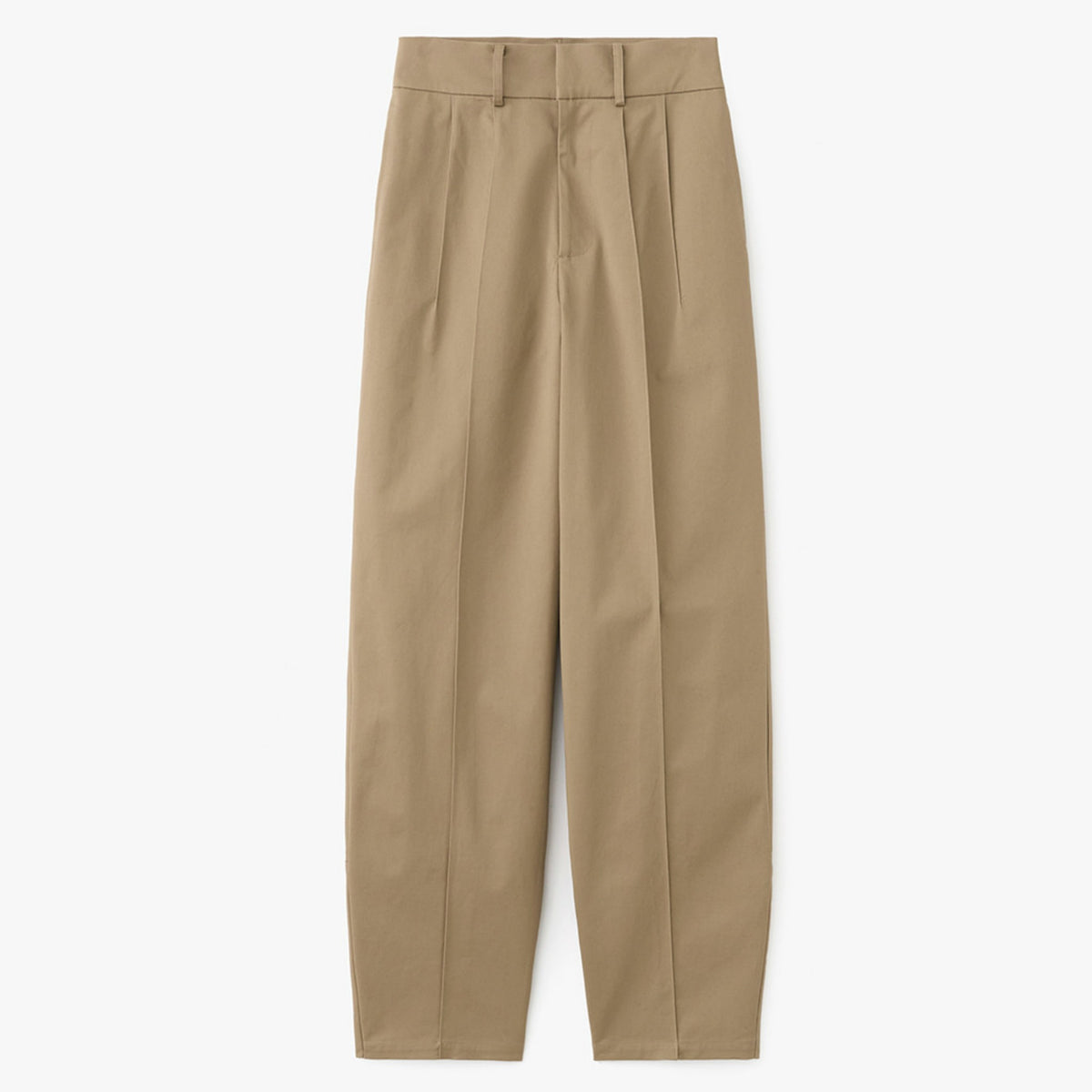 Back Tuck Pants - Beige