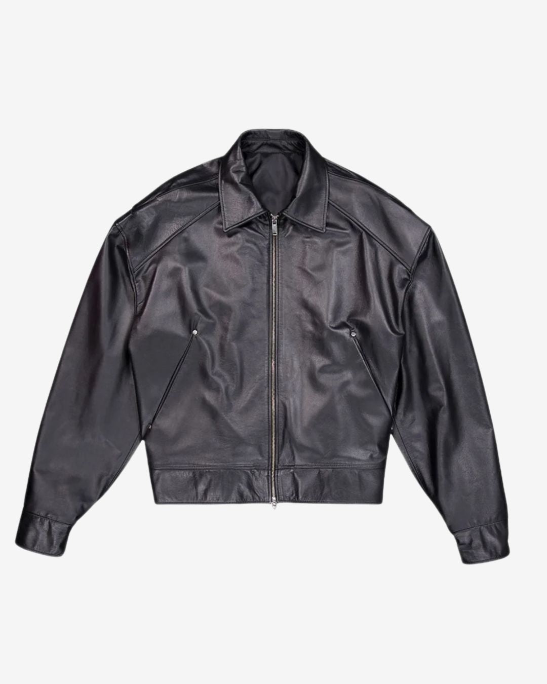 Theballon Leather Bomber Jacket