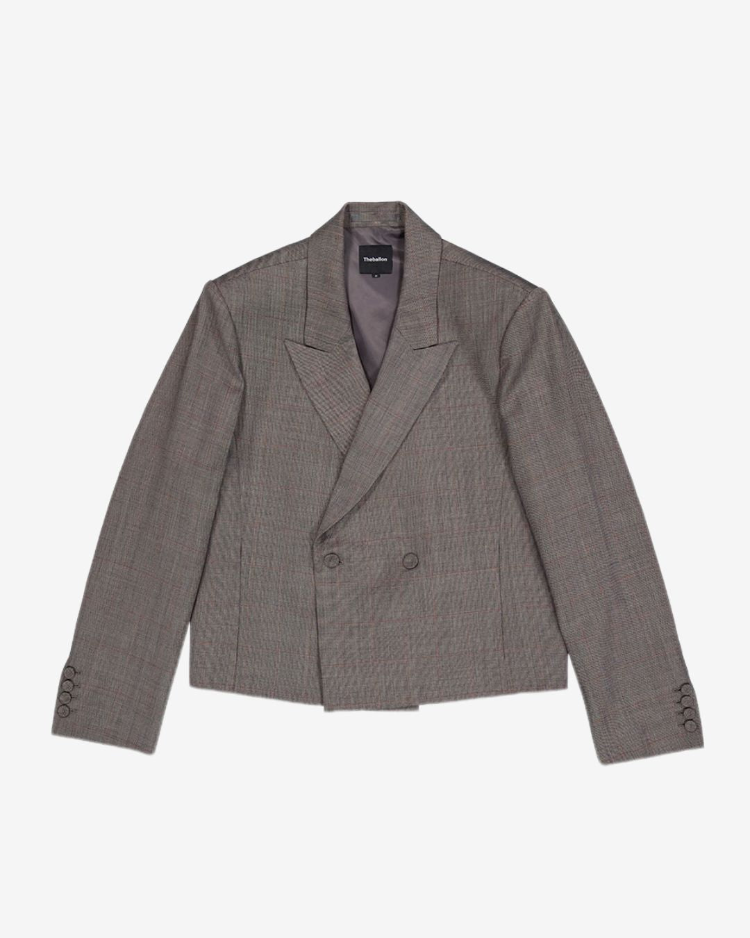 Theballon Double Peaked Crop Jacket