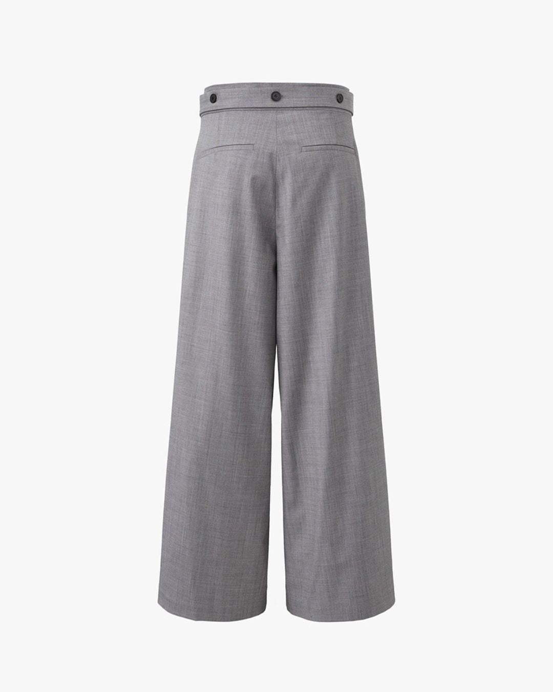 Theballon Two Tuck Belted Wide Pants