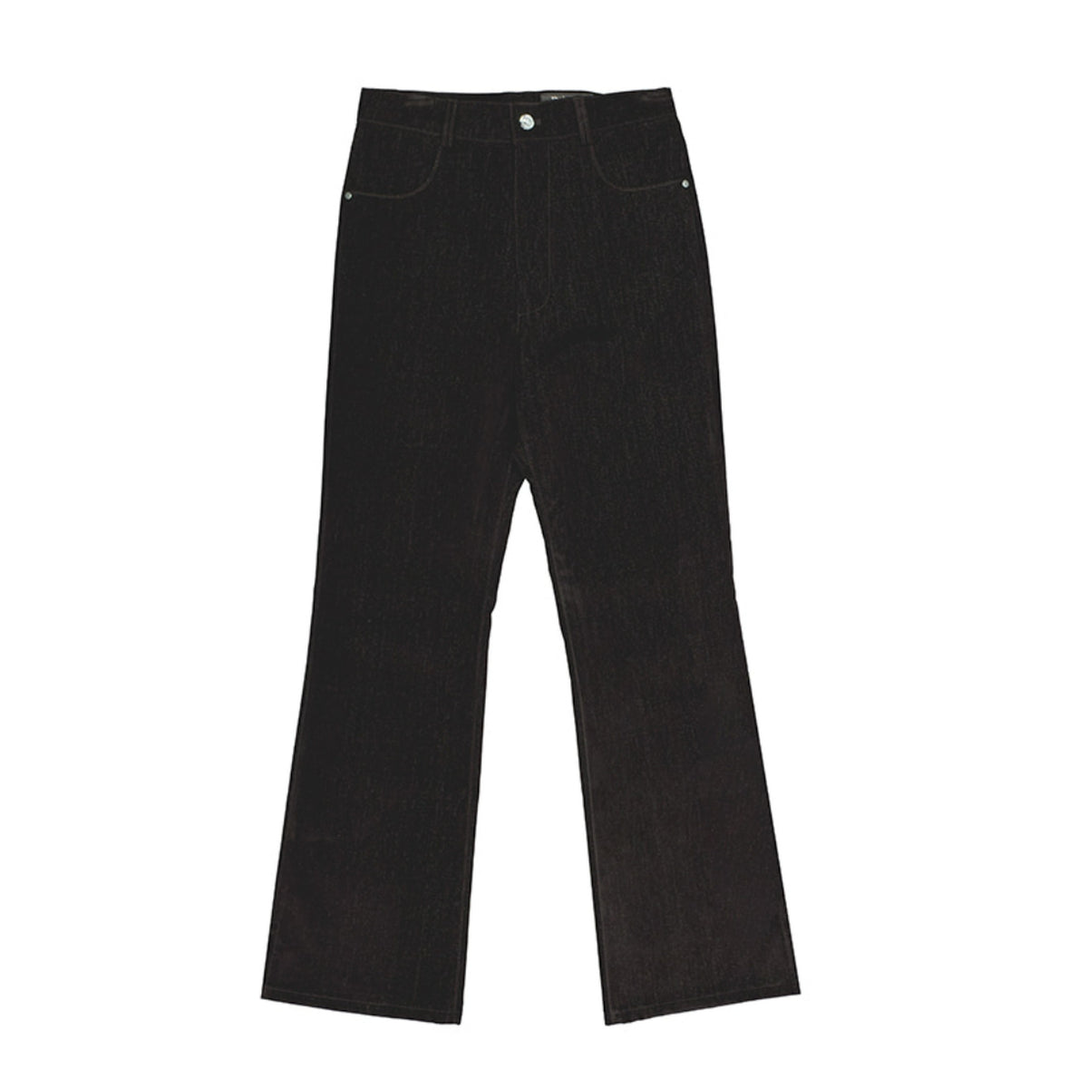 Slit Velvet Denim - Black