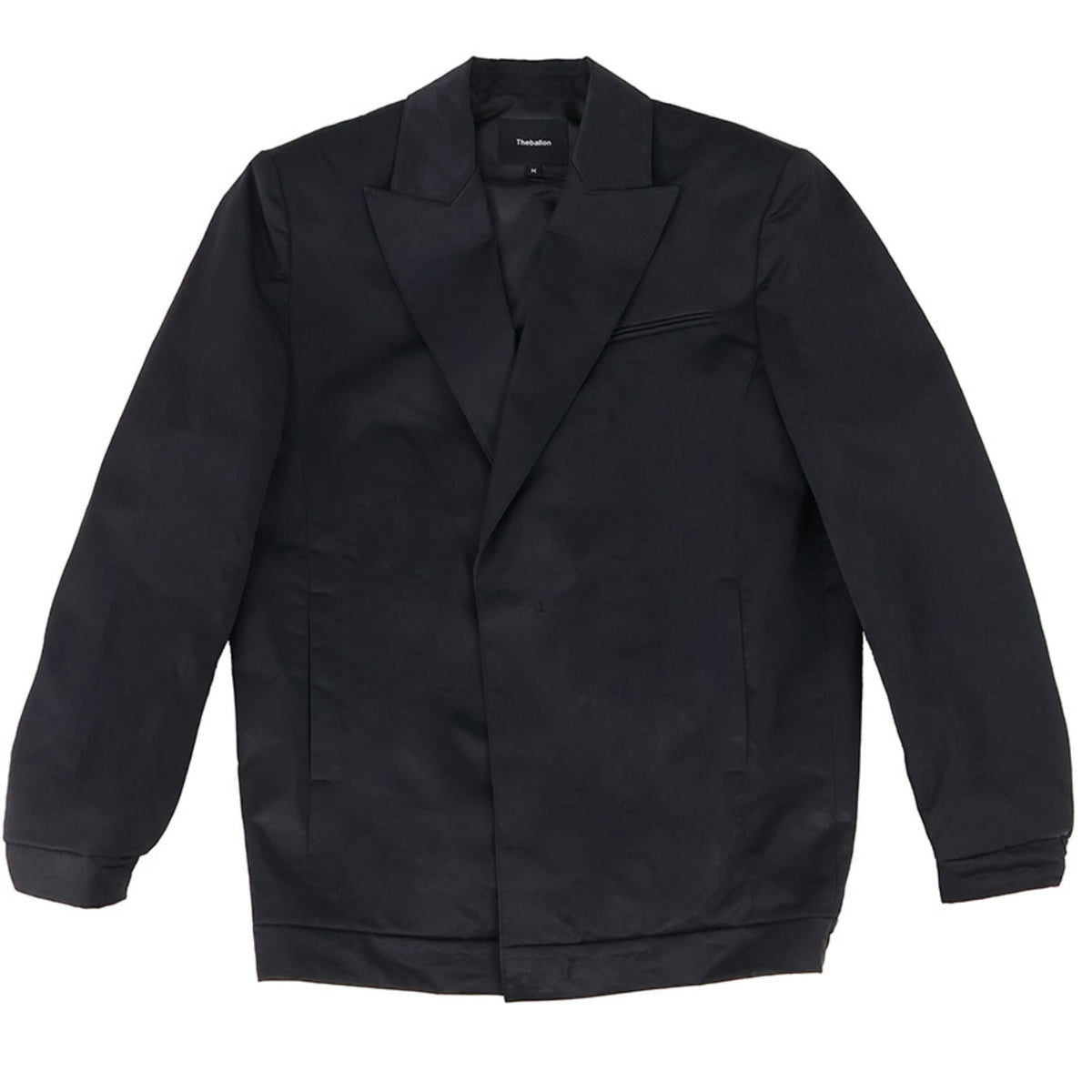 Tailored Baseball Jacket - Black