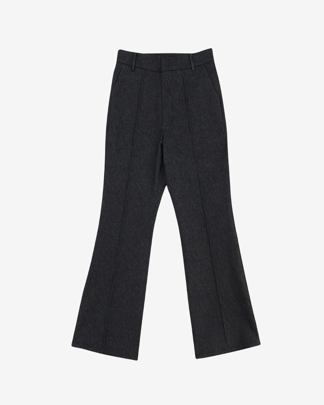 Theballon Denim Pintuck Flare Pants-3