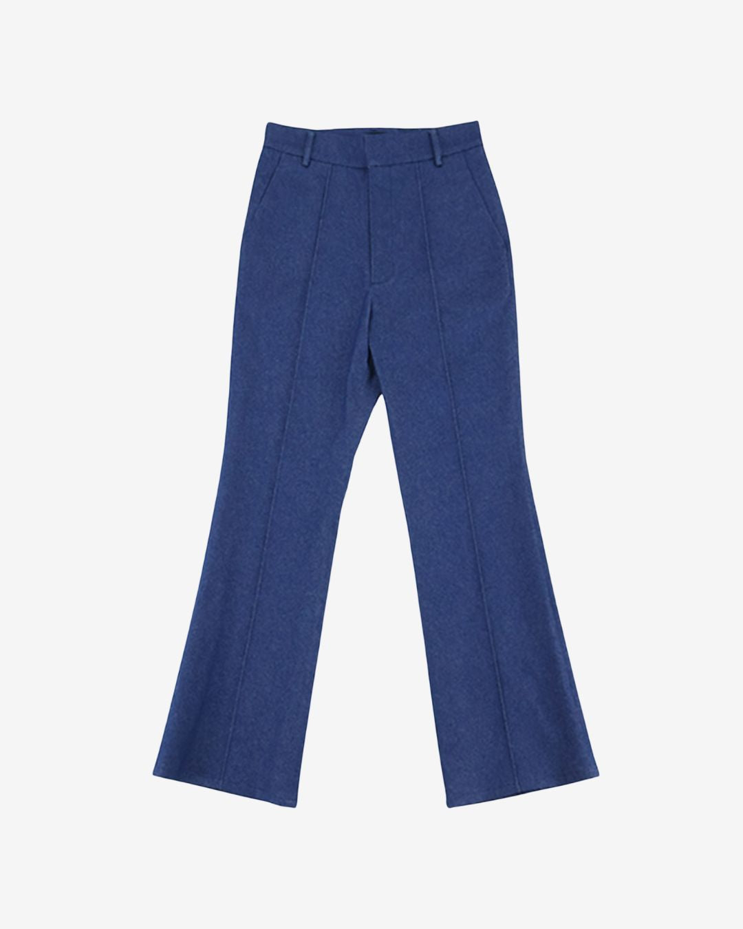 Theballon Denim Pintuck Flare Pants