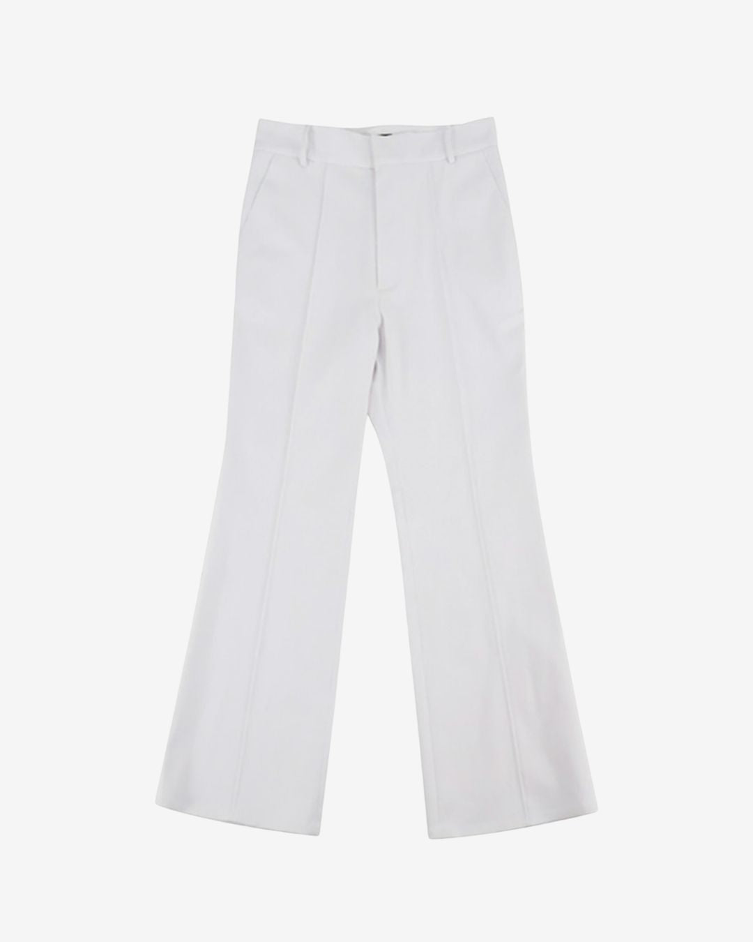 Theballon Denim Pintuck Flare Pants