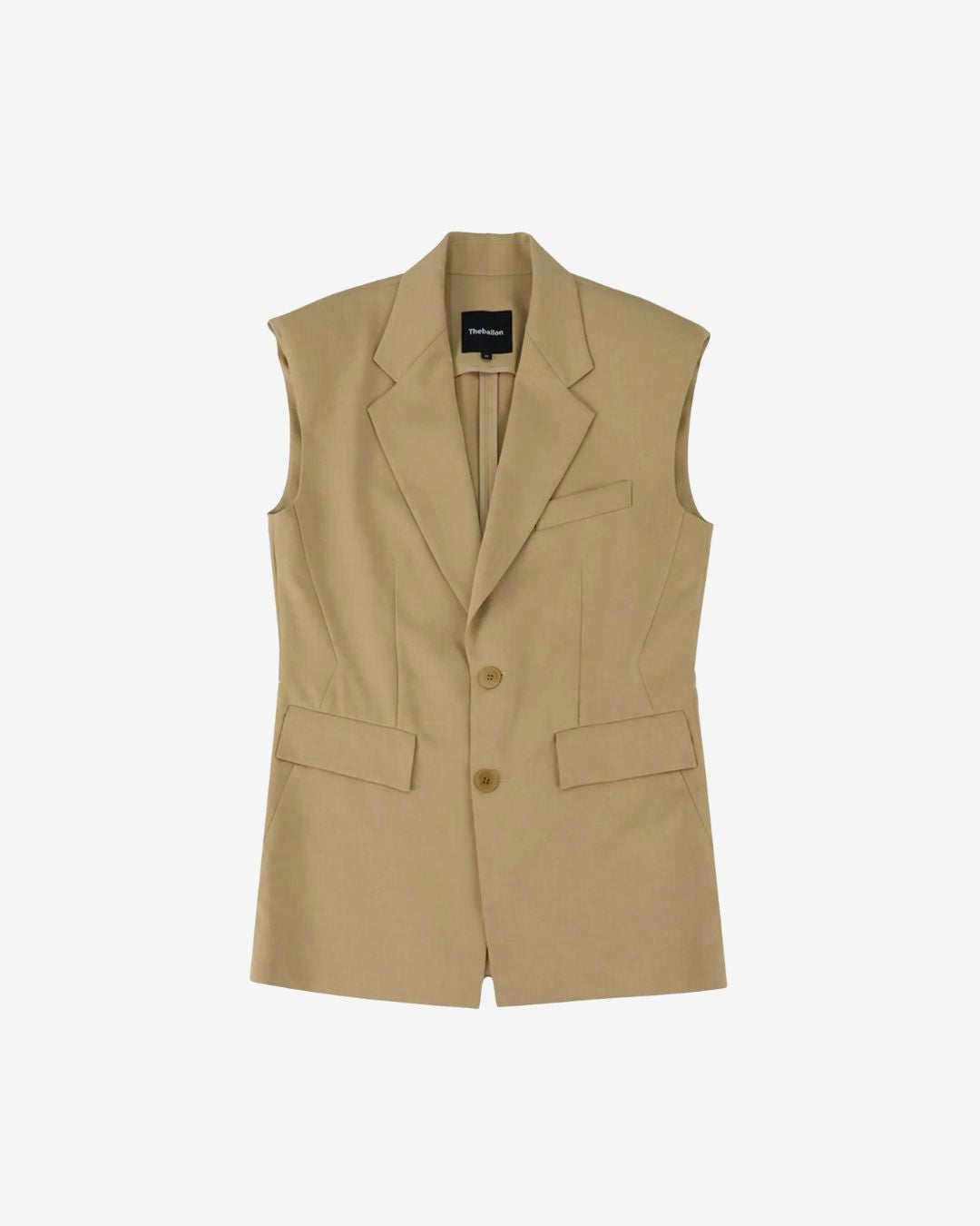 Theballon Sleeveless Tailored Blazer-5