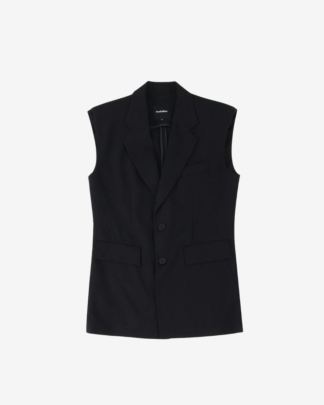 Theballon Sleeveless Tailored Blazer