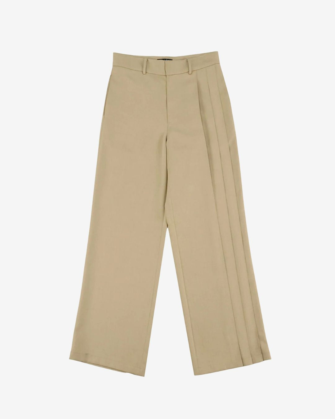 Theballon Men's Side Pleats Slacks