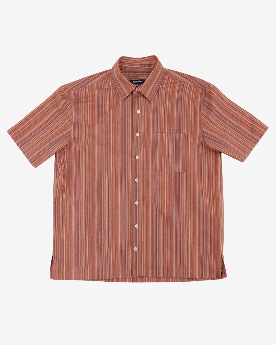 Theballon Ethnic Stripe Half Shirt-4