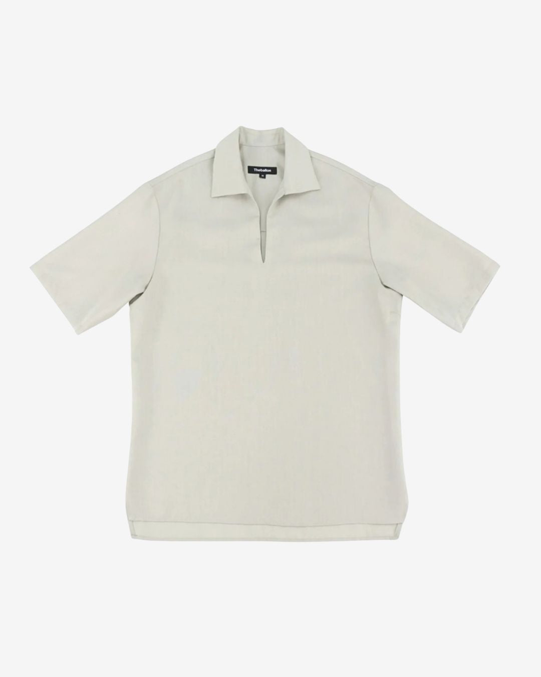 Theballon V-Neck Collar Half Shirt