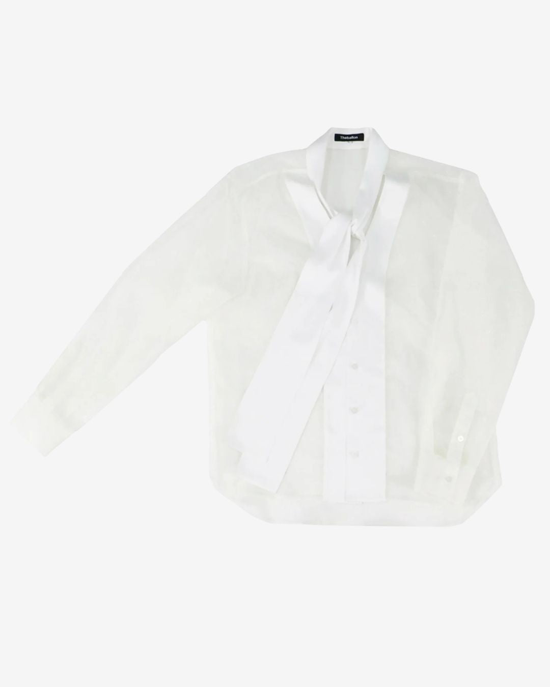 Theballon Contrast See-Through Shirt-4