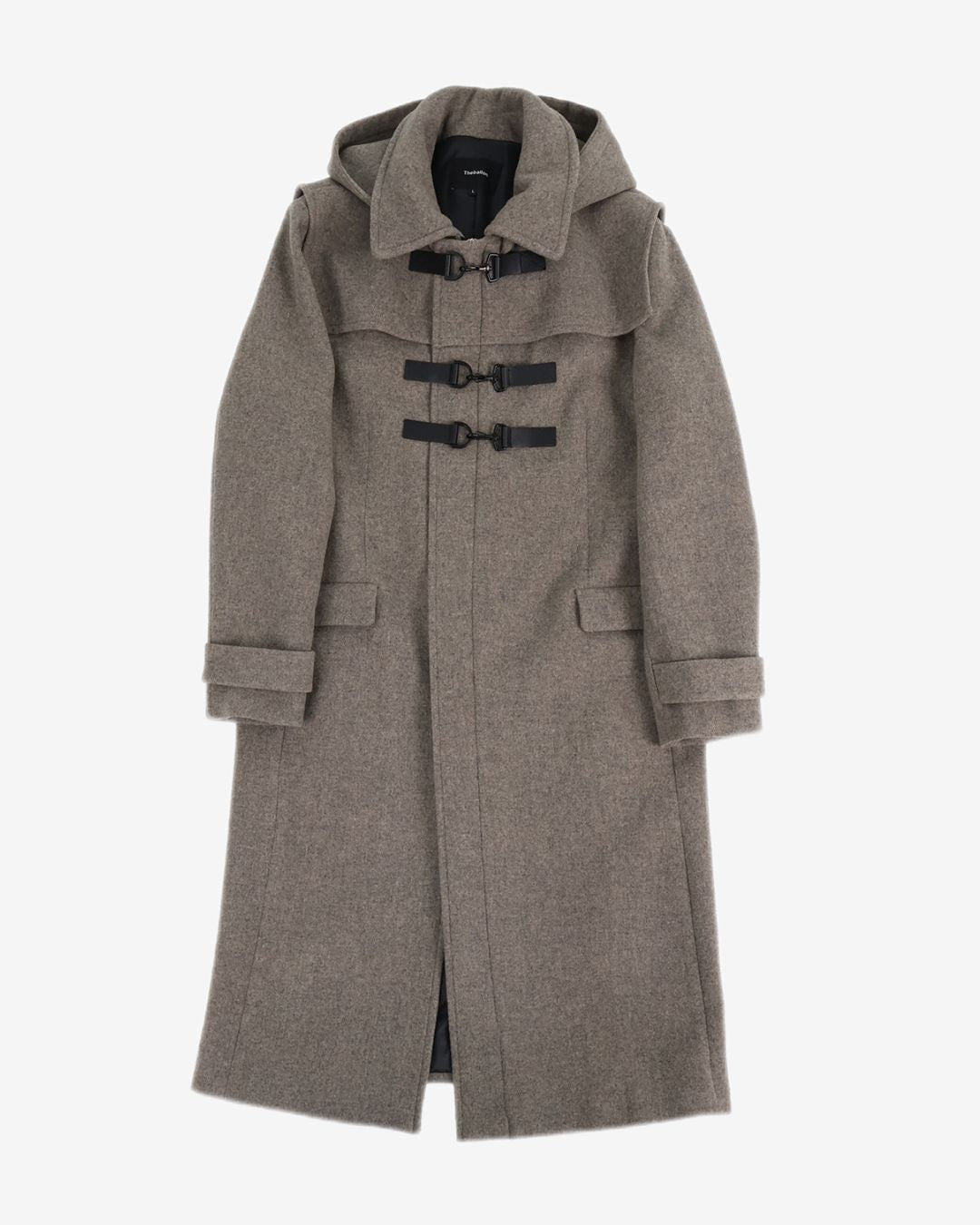 Theballon Straight Hood Duffle Long Coat
