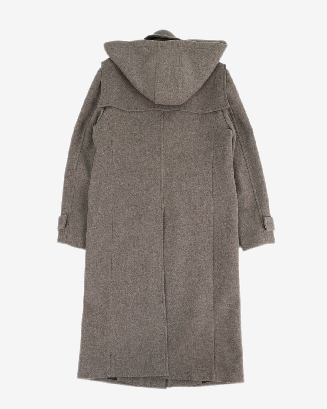 Theballon Straight Hood Duffle Long Coat-6