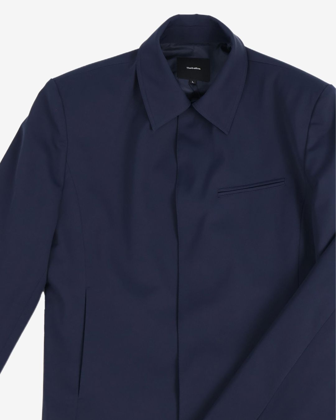 Theballon Men's Snap Button Collar Jacket-5