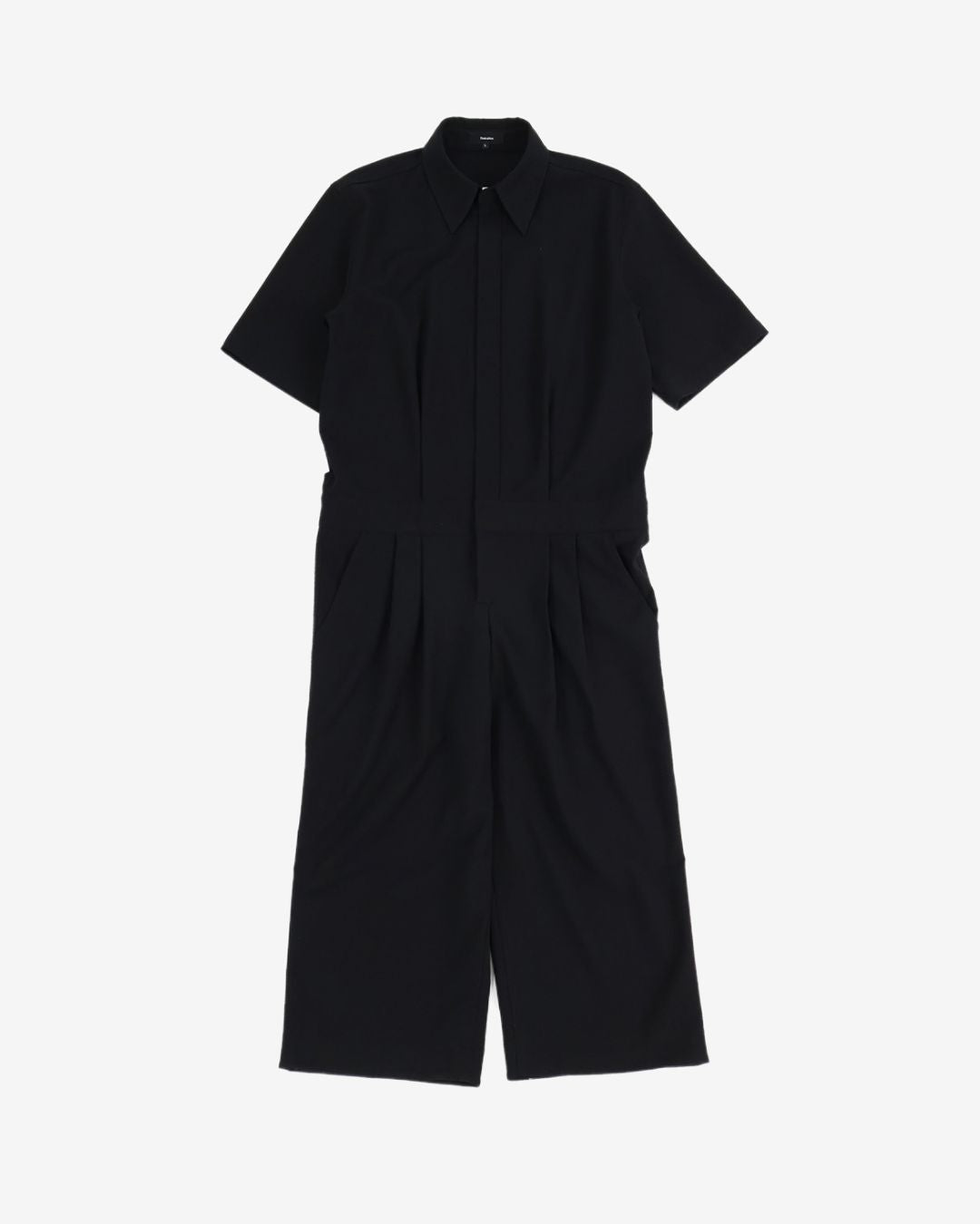 Theballon Men's Two-Tuck Tailored Collar Jumpsuit