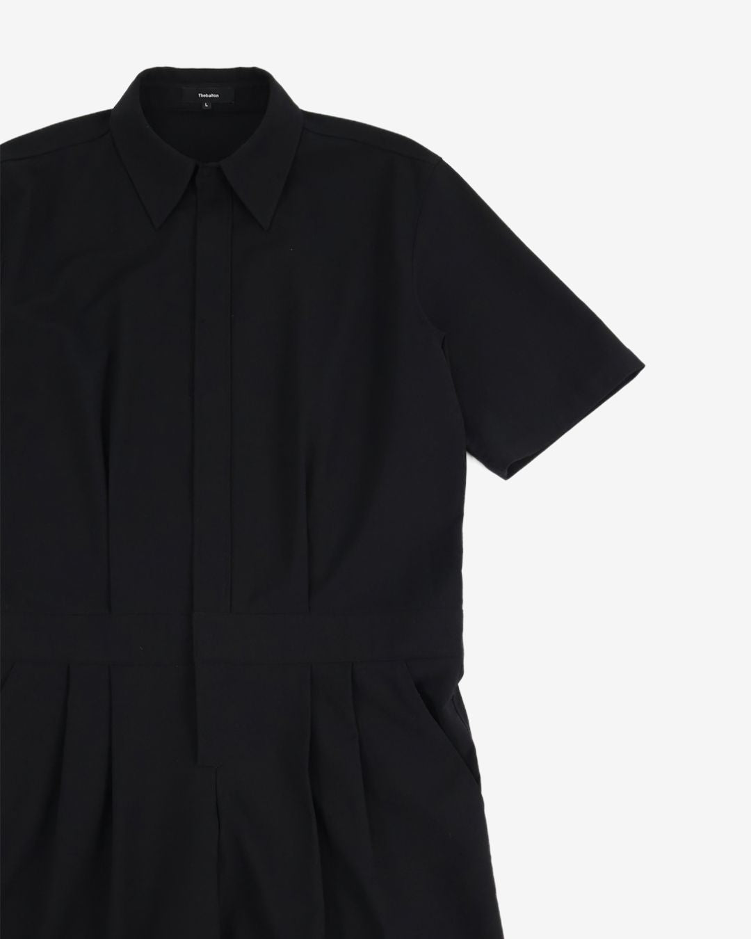 Theballon Men's Two-Tuck Tailored Collar Jumpsuit-7