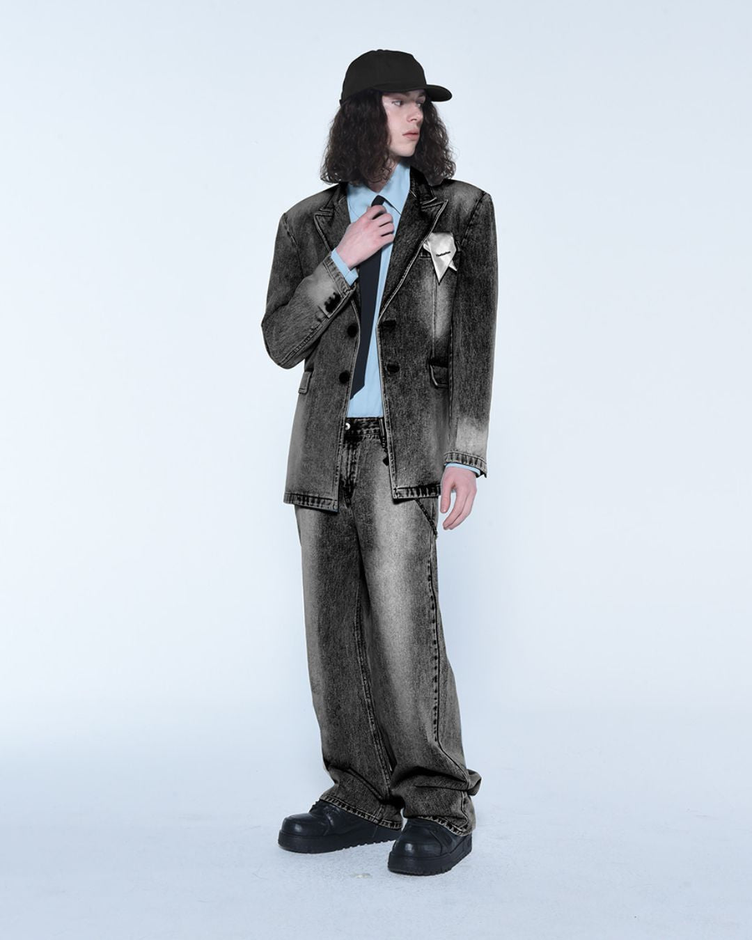 Theballon Black Cat Washed Jeans-4