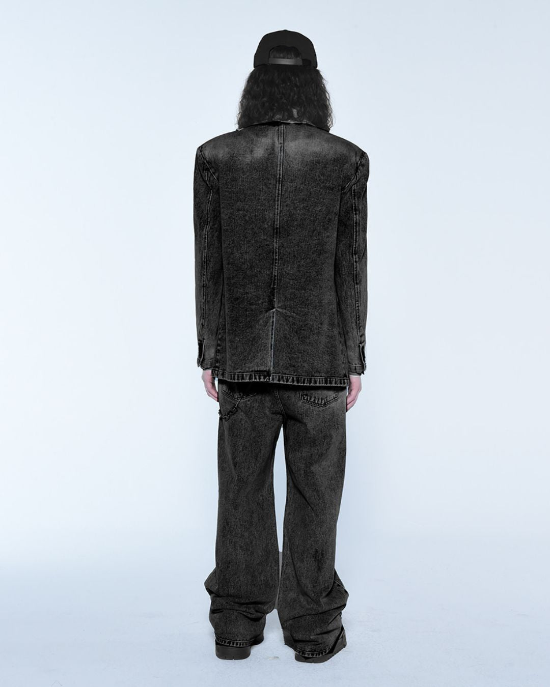 Theballon Black Cat Washed Jeans-6