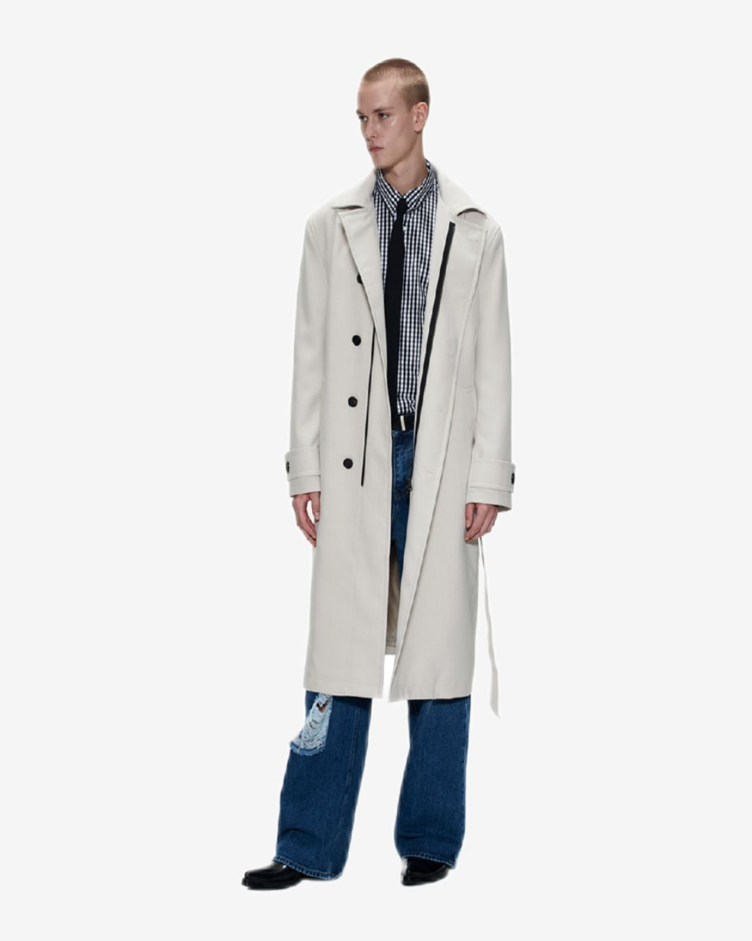 Theballon Balmacaan Long Trench Coat