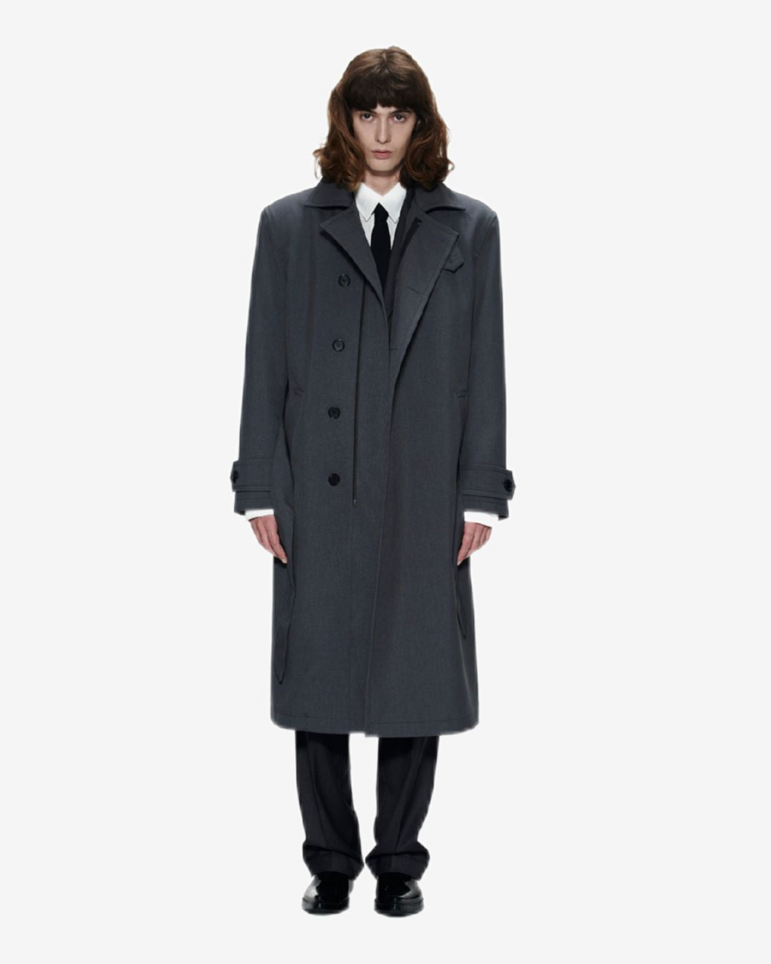 Theballon Balmacaan Long Trench Coat-12
