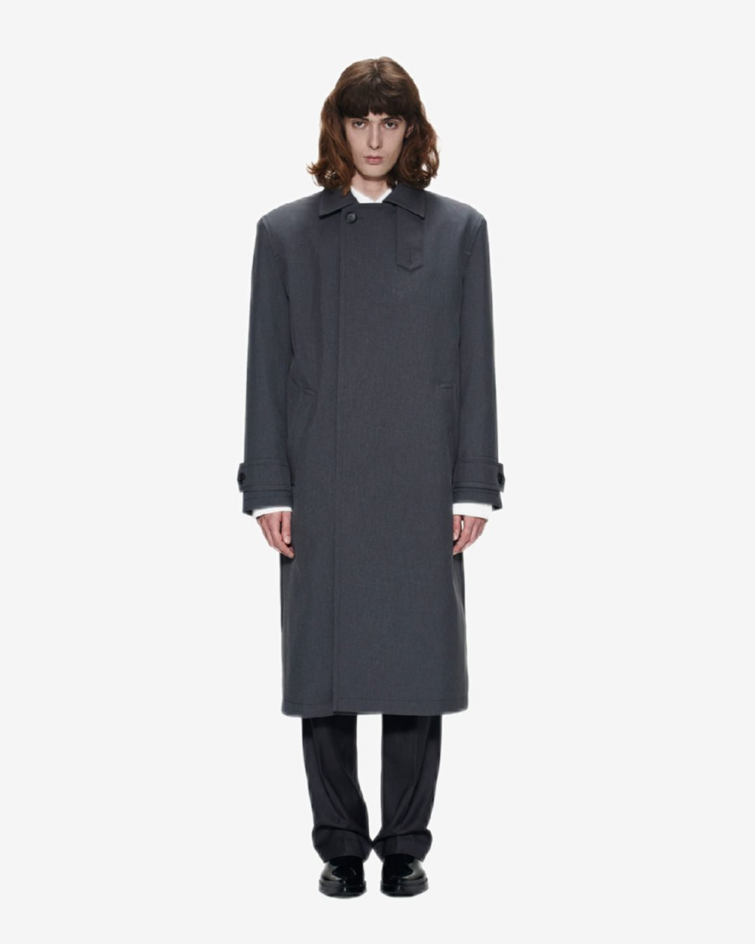 Theballon Balmacaan Long Trench Coat-10