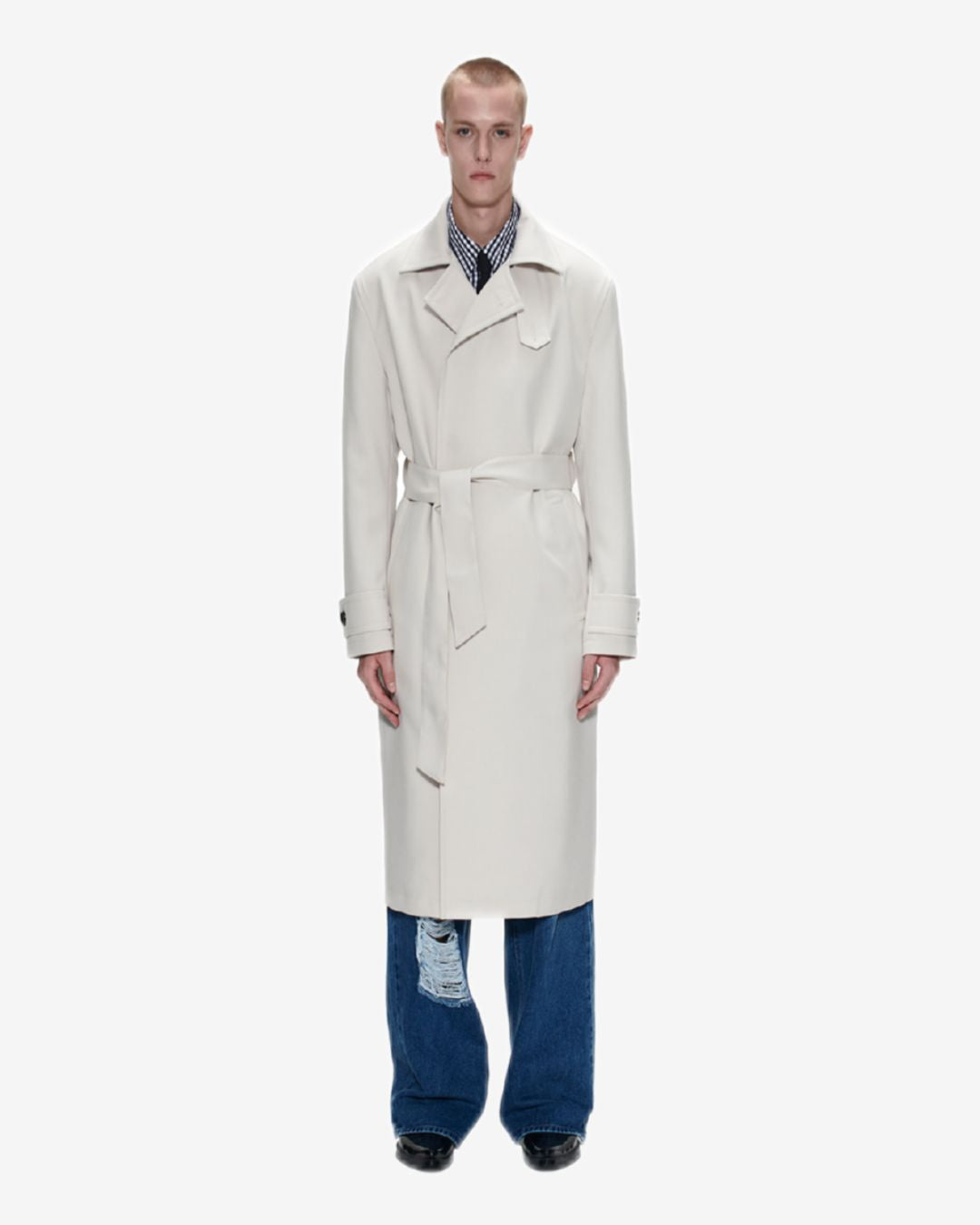 Theballon Balmacaan Long Trench Coat