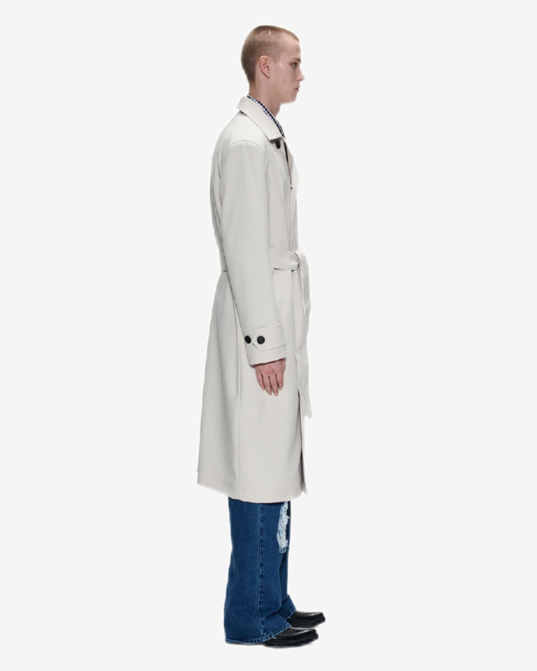 Theballon Balmacaan Long Trench Coat-7